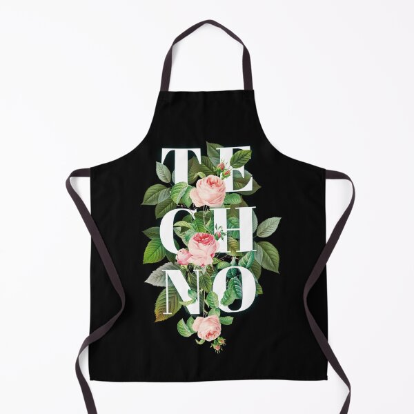 Item preview, TECHNO - Flower Tech Power (White) designed and sold by Discothreadz.