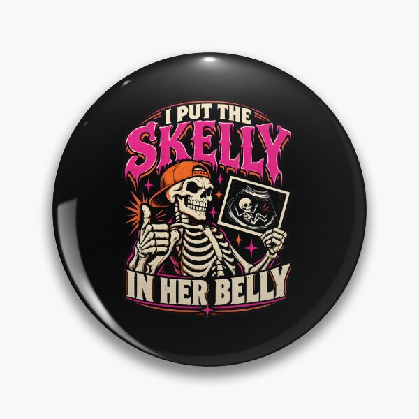 Item preview, I Put The Skelly In Her Belly Skeleton Ultrasound Art designed and sold by GiaoCalonas.
