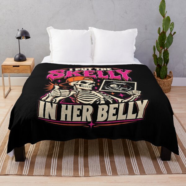 Item preview, I Put The Skelly In Her Belly Skeleton Ultrasound Art designed and sold by GiaoCalonas.