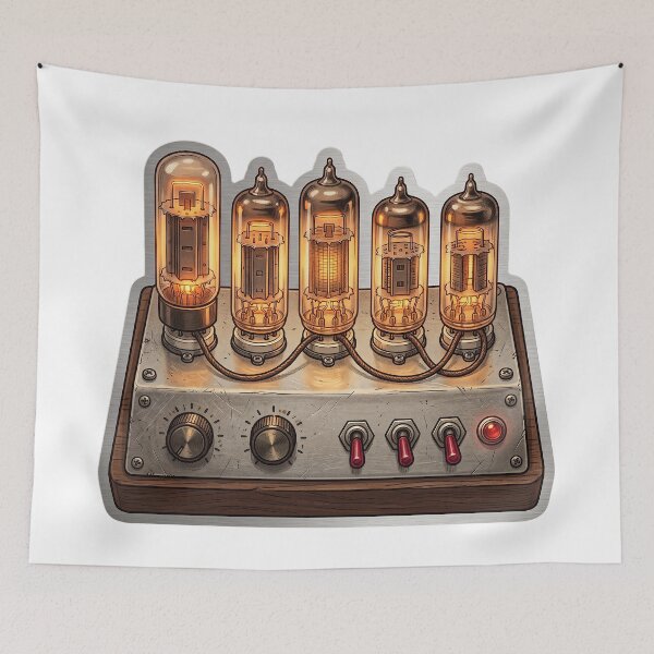 Item preview, Vacuum Tube Lights - Vintage Computing Christmas designed and sold by TheCalmEdit.