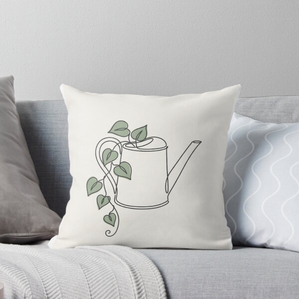 Item preview, Watering Can and Trailing Vine | Minimalist Plant Lover Line Art designed and sold by Zaramodo.