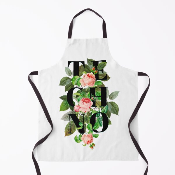 Item preview, TECHNO - Flower Tech Power (Black) designed and sold by Discothreadz.
