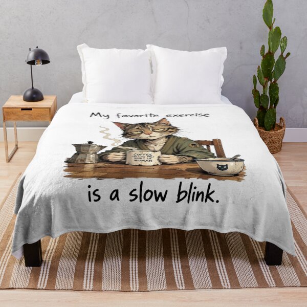 Item preview, My favorite exercise is a slow blink. designed and sold by Birdie and Flynn.