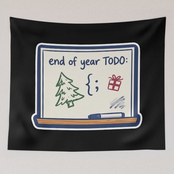 Item preview, Whiteboard Wishlist - Developer Christmas Sketch designed and sold by TheCalmEdit.