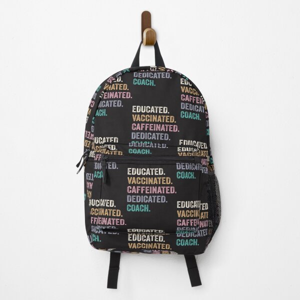 Item preview, Educated Vaccinated Caffeinated Dedicated Coach Funny Christmas Gift Design designed and sold by Sfyan.