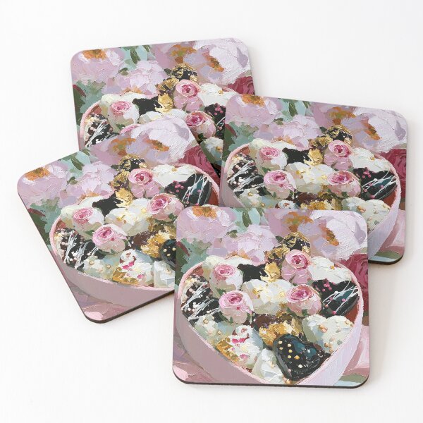 Item preview, Romantic Heart Box with Chocolates and Roses designed and sold by colorful-white.