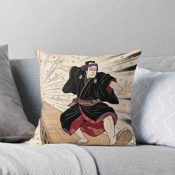 Item preview, Kabuki Actor Leaping Along the Hanamichi Stage designed and sold by TokyoUkiyoHouse.