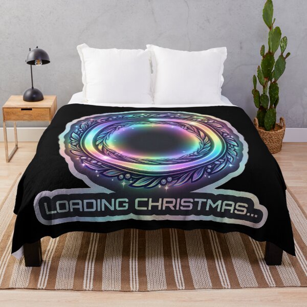 Item preview, Loading Christmas - Holographic Spinner Sticker designed and sold by TheCalmEdit.