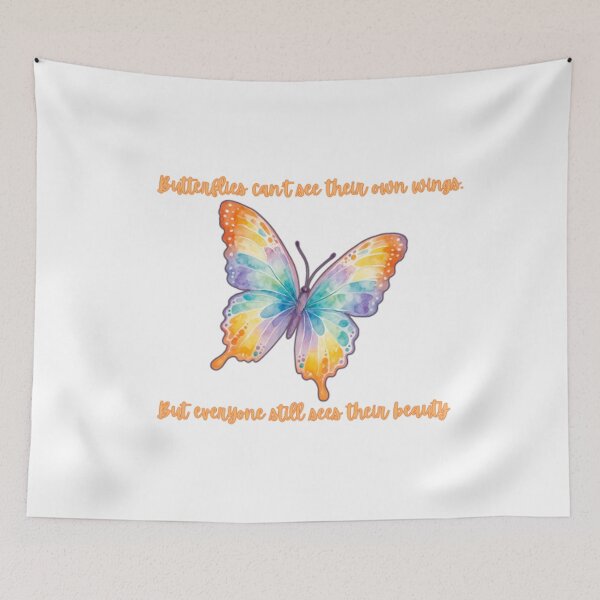Item preview, Butterflies Can't See Their Own Wings 3 Rainbow designed and sold by JustBeingAlicia.