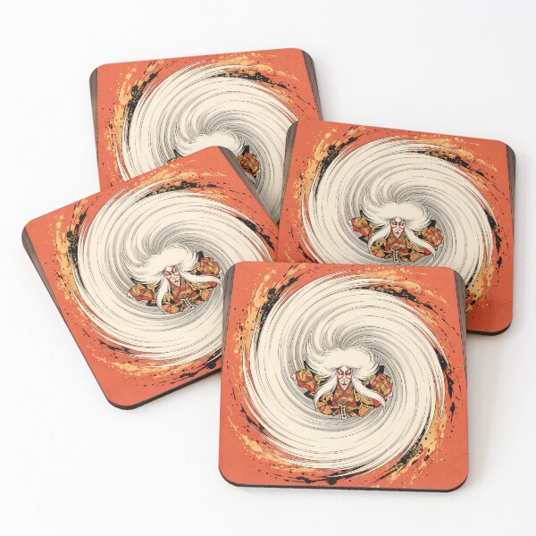 Item preview, Kabuki Lion Dancer in Whirling Hair Vortex designed and sold by TokyoUkiyoHouse.