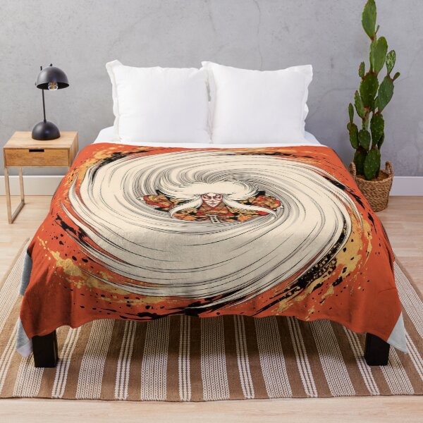 Item preview, Kabuki Lion Dancer in Whirling Hair Vortex designed and sold by TokyoUkiyoHouse.