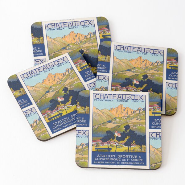 Item preview, Chateau d Oex Swiss Alps 1919 designed and sold by artofuniverse.