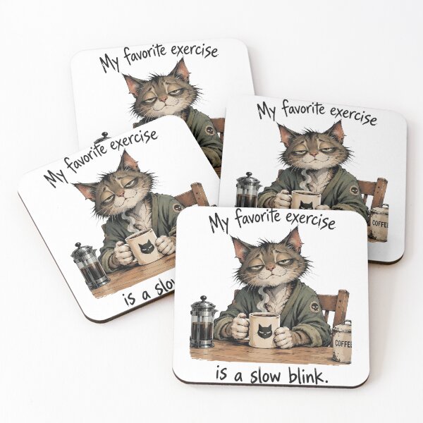 Item preview, My favorite exercise is a slow blink. (Positive) designed and sold by Birdie and Flynn.
