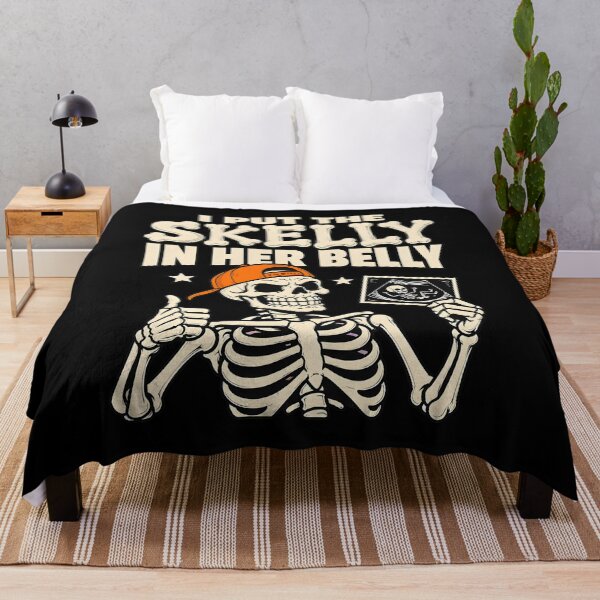 Item preview, Humorous Skeleton Pregnancy Announcement Art designed and sold by GiaoCalonas.