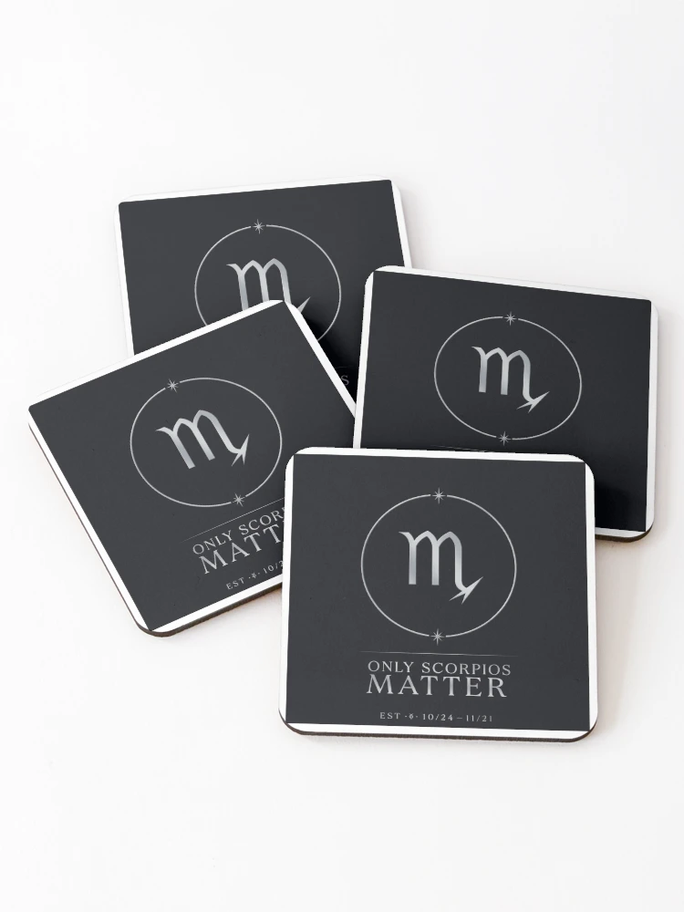 Thumbnail 1 of 5, Coasters (Set of 4), SCORPIOS MATTER designed and sold by Ragedaddy72.
