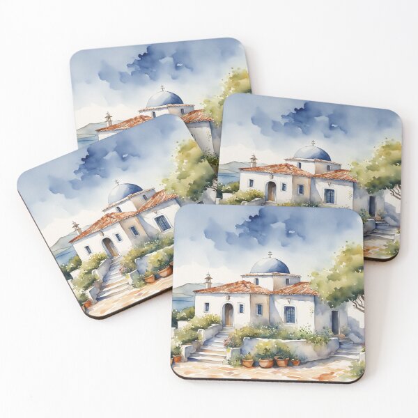 Item preview, Church Among the Olive Trees  designed and sold by Undersea Ai Art.