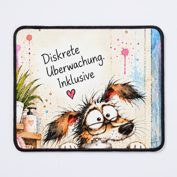 Item preview, Funny dog in the bathroom – Discreet toilet surveillance designed and sold by knuppify.