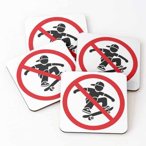 Item preview, No Skateboarding Funny Prohibition Sign designed and sold by MonkiFlipp.