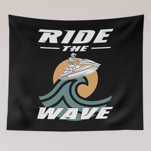Item preview, Ride The Wave Jet Ski Vintage Water Sport  designed and sold by Jt41.