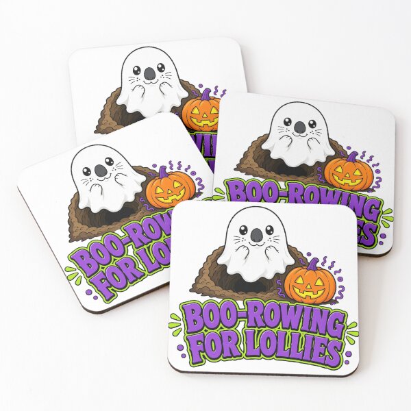 Item preview, Cute Ghost Wombat Aussie Halloween Trick or Treat Lollies designed and sold by DTSA.