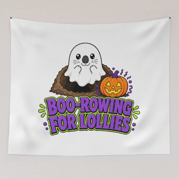 Item preview, Cute Ghost Wombat Aussie Halloween Trick or Treat Lollies designed and sold by DTSA.