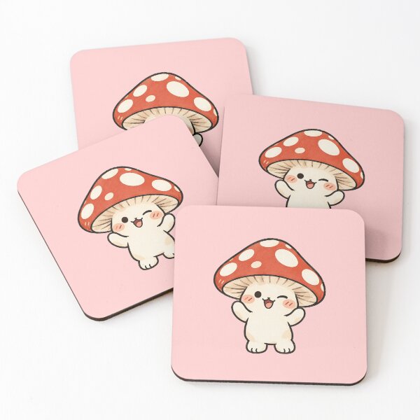 Item preview, Kinoko Cute Kawaii Mushroom Character Japanese Style designed and sold by Marti’s Shop Corner.