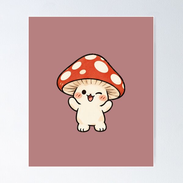 Item preview, Kinoko Cute Kawaii Mushroom Character Japanese Style designed and sold by Marti’s Shop Corner.