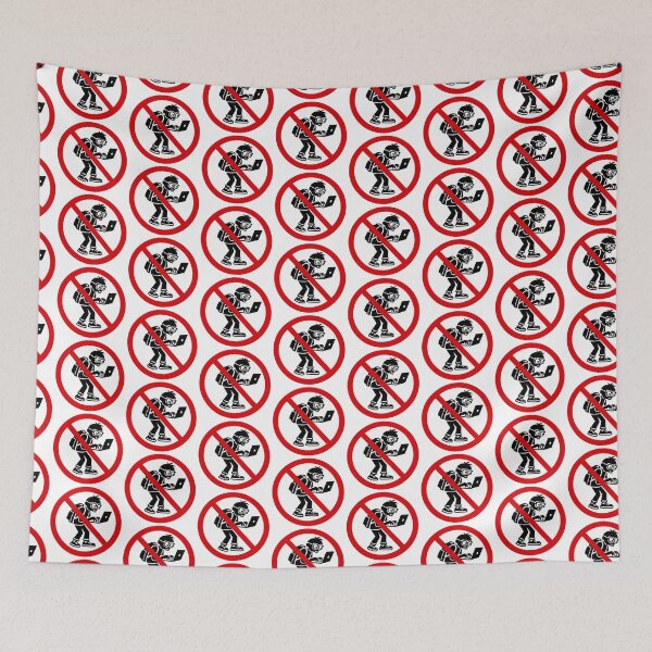 Item preview, No Nerds Allowed Funny Prohibition Sign designed and sold by MonkiFlipp.
