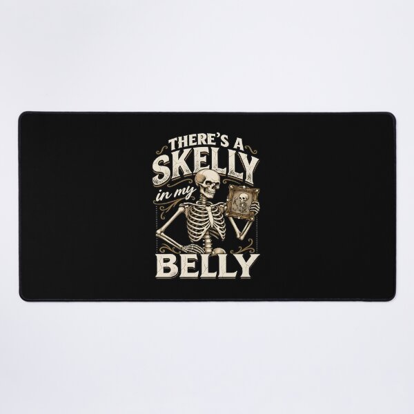 Item preview, Skeleton Holding Picture 'Skelly in My Belly' designed and sold by GiaoCalonas.