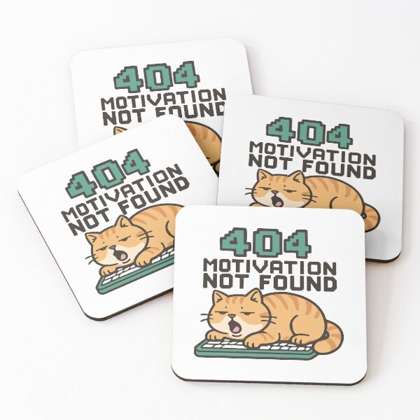 Item preview, 404 Motivation Not Found Sleepy Orange Cat On A Keyboard designed and sold by ThreadQuirk.
