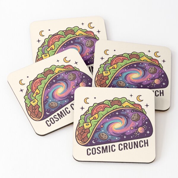 Item preview, Cosmic Crunch Space Taco Galaxy Nebula Astronomy Art designed and sold by Amir Faysal.
