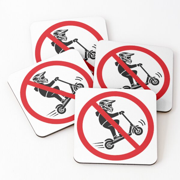 Item preview, No Electric Scooters Allowed Funny Sign designed and sold by MonkiFlipp.
