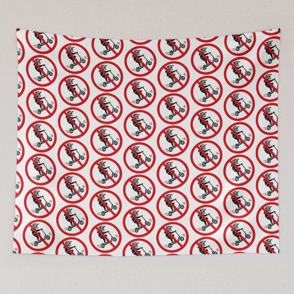Item preview, No Electric Scooters Allowed Funny Sign designed and sold by MonkiFlipp.