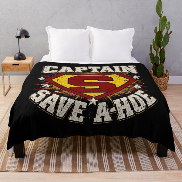 Item preview, Captain Save a-hoe Retro Superhero Distressed Graphic designed and sold by PeToPeArtworks.