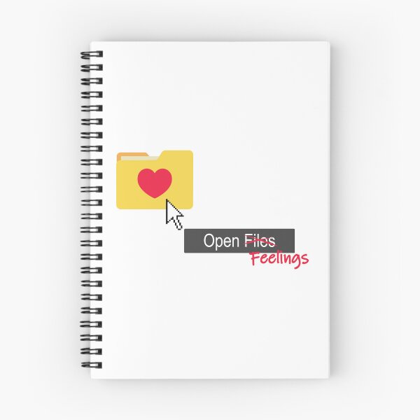 Item preview, Open Feelings - Funny Computer Folder Heart, Programmer Humor designed and sold by Vexelcor.