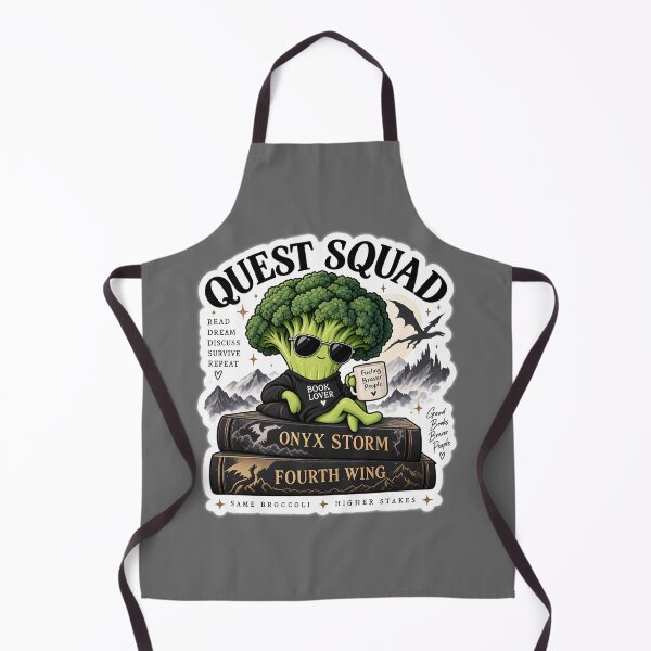 Item preview, Quest Squad Broccoli Onyx Storm Fourth Wing Book Lover designed and sold by NCNGDESIGN.