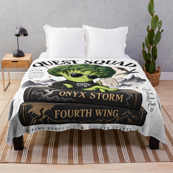 Item preview, Quest Squad Broccoli Onyx Storm Fourth Wing Book Lover designed and sold by NCNGDESIGN.