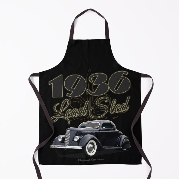 Item preview, 1936 Lead Sled chopped top coupe with text - Lowrider, Kustom, Hot Rod, Muscle Car designed and sold by Elegant Customs.