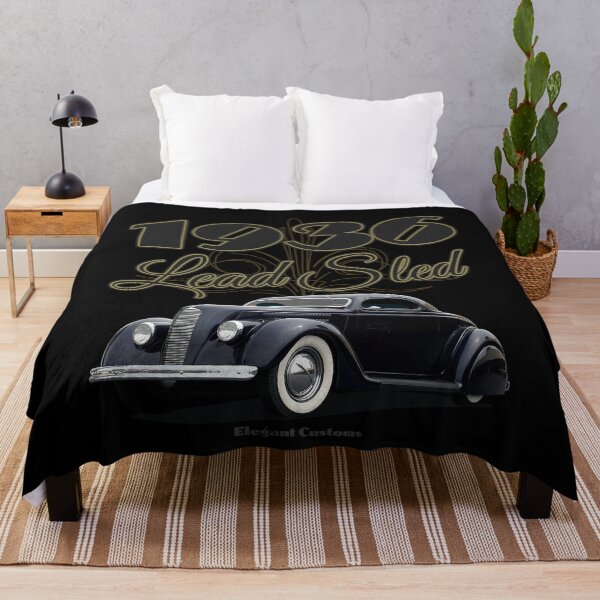Item preview, 1936 Lead Sled chopped top coupe with text - Lowrider, Kustom, Hot Rod, Muscle Car designed and sold by Elegant Customs.