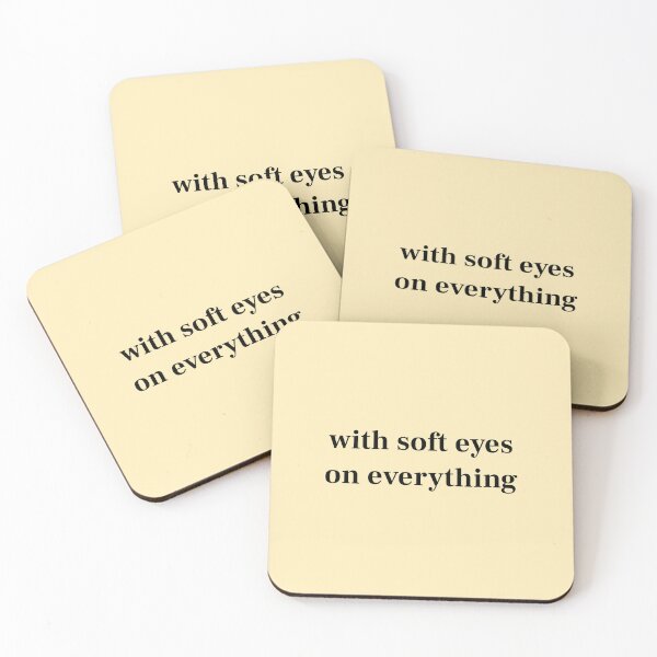 Item preview, Copy of (Red) With Soft Eyes On Everything Mindful Quote designed and sold by r-wan-design.