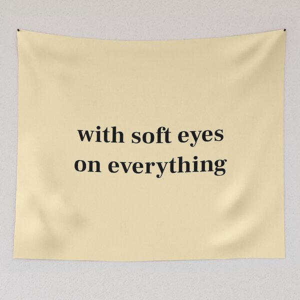 Item preview, Copy of (Red) With Soft Eyes On Everything Mindful Quote designed and sold by r-wan-design.
