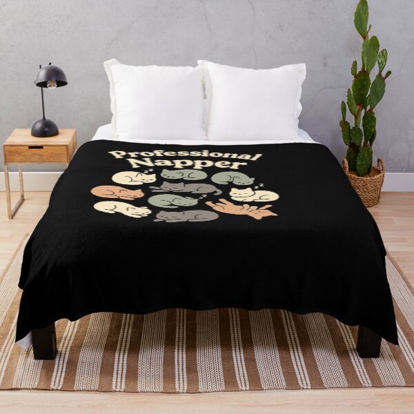 Item preview, Professional Napper Curled Up Sleeping Cats Nap Lover Humor designed and sold by ThreadQuirk.