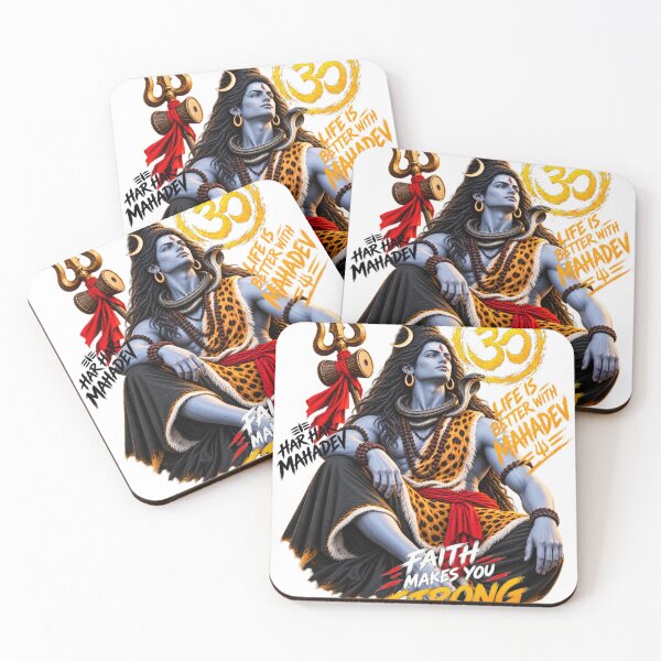 Item preview, Har Har Mahadev ? | Faith Makes You Strong ? | Lord Shiva Status designed and sold by KRUSHNAUIKEY.
