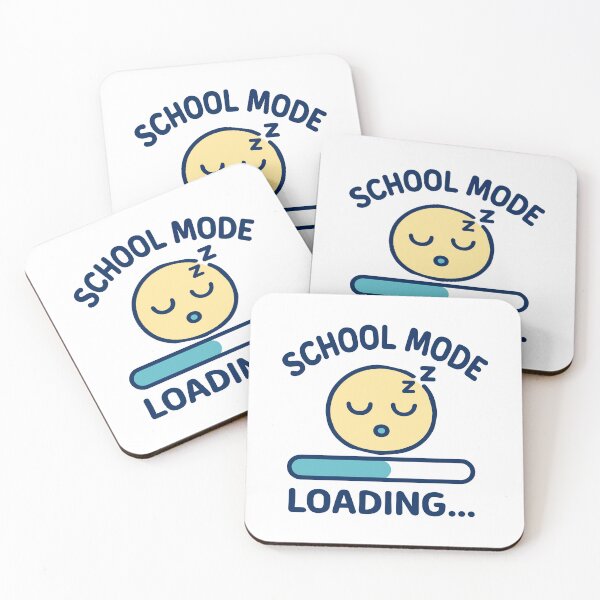 Item preview, School Mode Loading Sleepy Face With Progress Bar Humor designed and sold by ThreadQuirk.