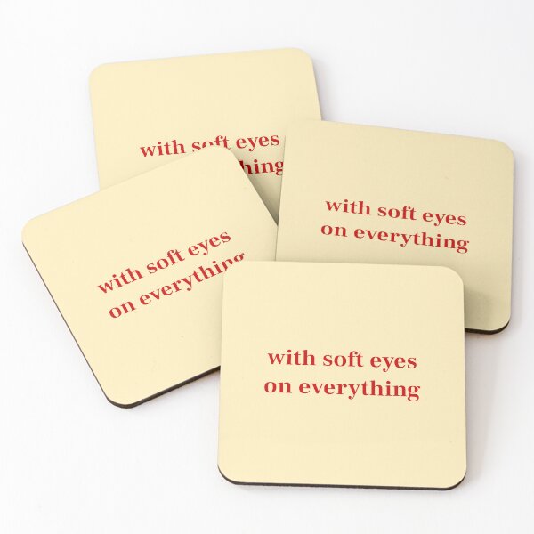 Item preview, (Red2) With Soft Eyes On Everything Mindful Quote designed and sold by r-wan-design.