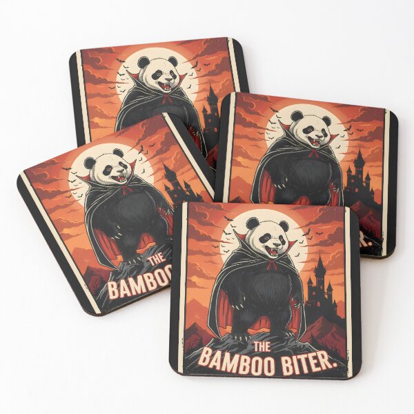 Item preview, Vampire Panda Bamboo Biter | Vintage Halloween Horror designed and sold by SillyPawsStudio.