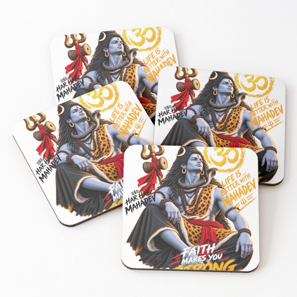 Item preview, Har Har Mahadev ? | Faith Makes You Strong ? | Lord Shiva Status designed and sold by KRUSHNAUIKEY.