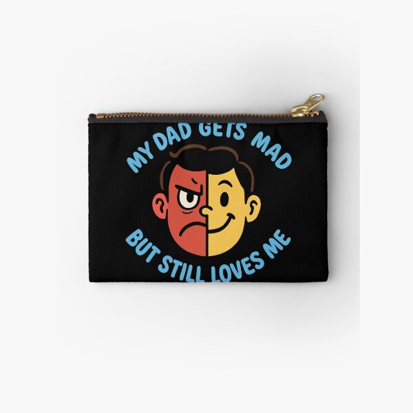 Item preview, My Dad Gets Mad But Still Loves Me Split Face Family Humor designed and sold by ThreadQuirk.