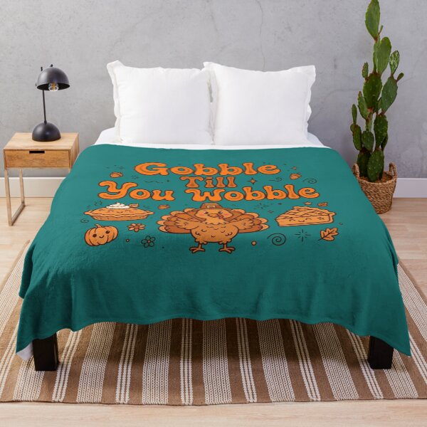 Item preview, Gobble Till You Wobble Retro Thanksgiving Turkey Pie designed and sold by HoMya.