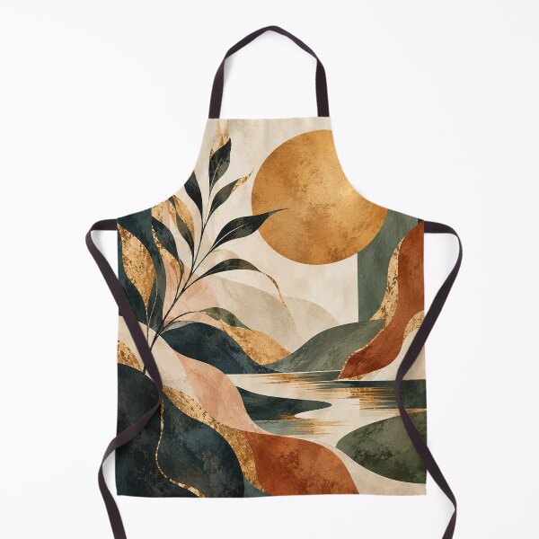 Item preview, Gilded Botanical Abstract Landscape Wall Art designed and sold by Otaku-Addiction.